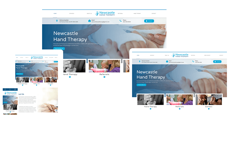 Newcastle Hand Therapy Website Example