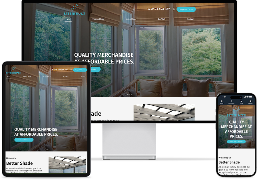 Custom eCommerce website design for a Melbourne retail store