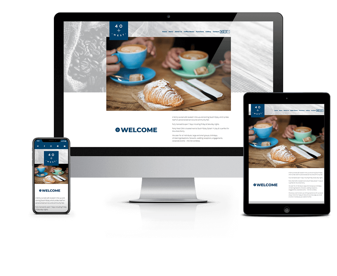 Website Example - Fortywest Cafe