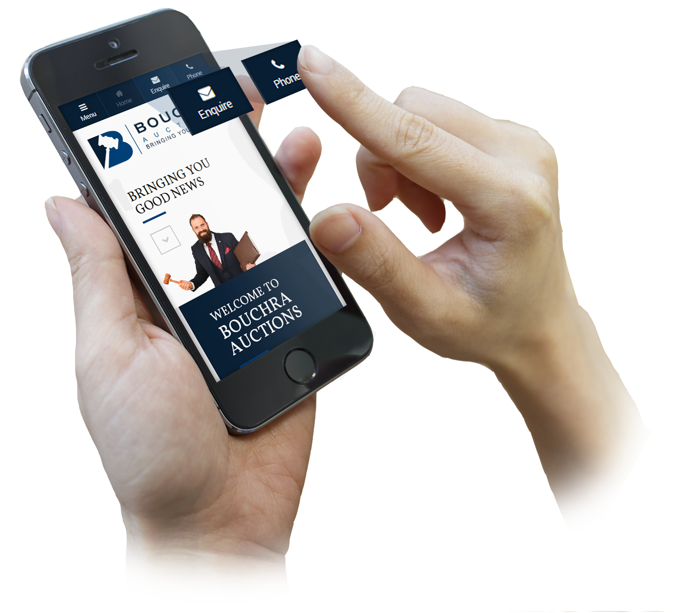 Mobile firendly websites with CTA