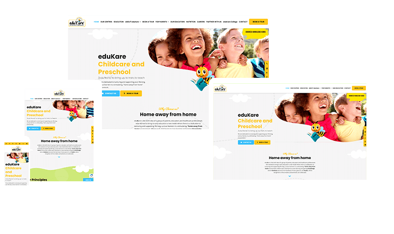 EduKare Chilcare Website Example